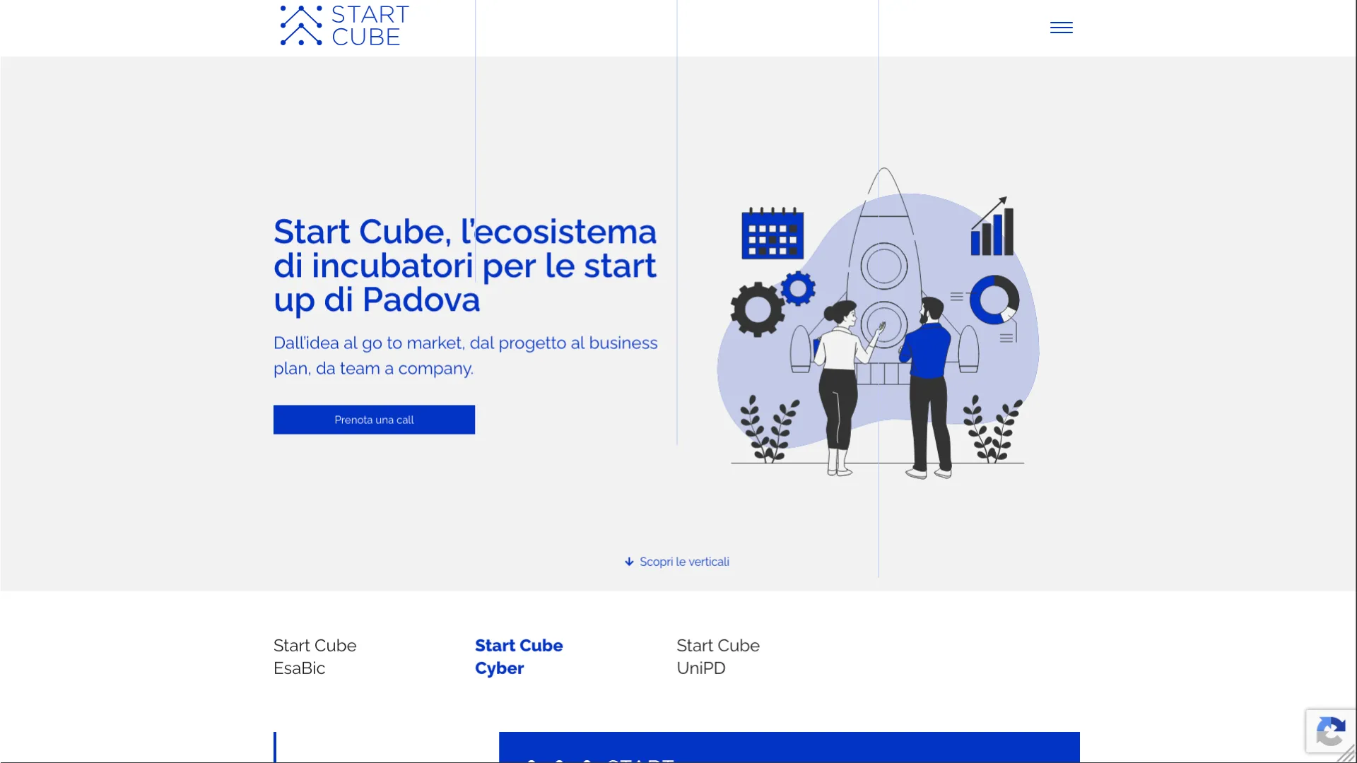 Start cube – scatto orizzontale